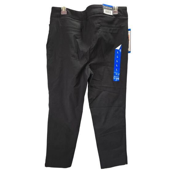 NWT Hilary Radley Womens Tummy Control Panel Pants Black Size Large 27" Inseam L - Picture 2 of 9